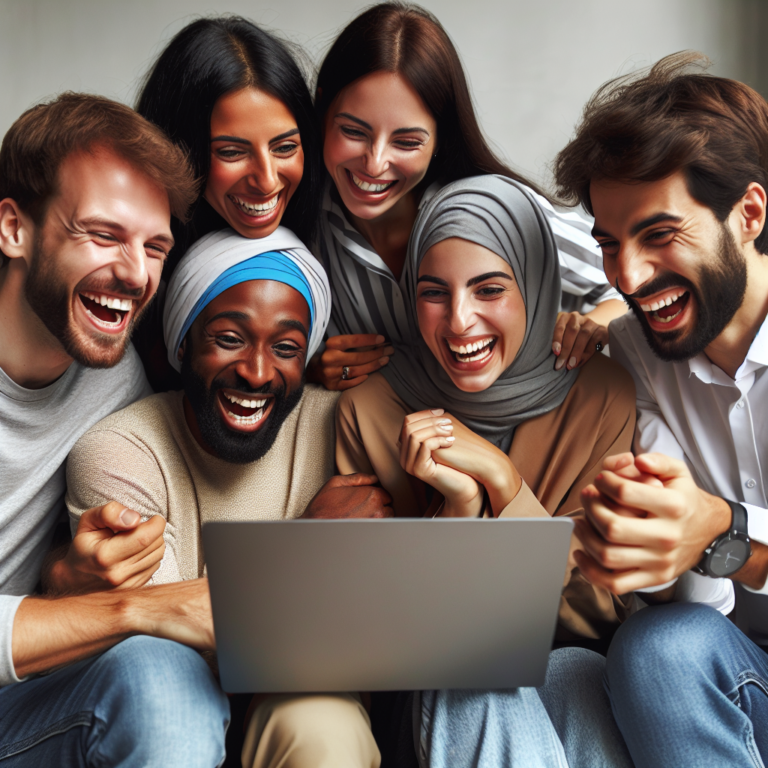 Un groupe diversifié de personnes discutant des plans de mariage sur un forum en ligne