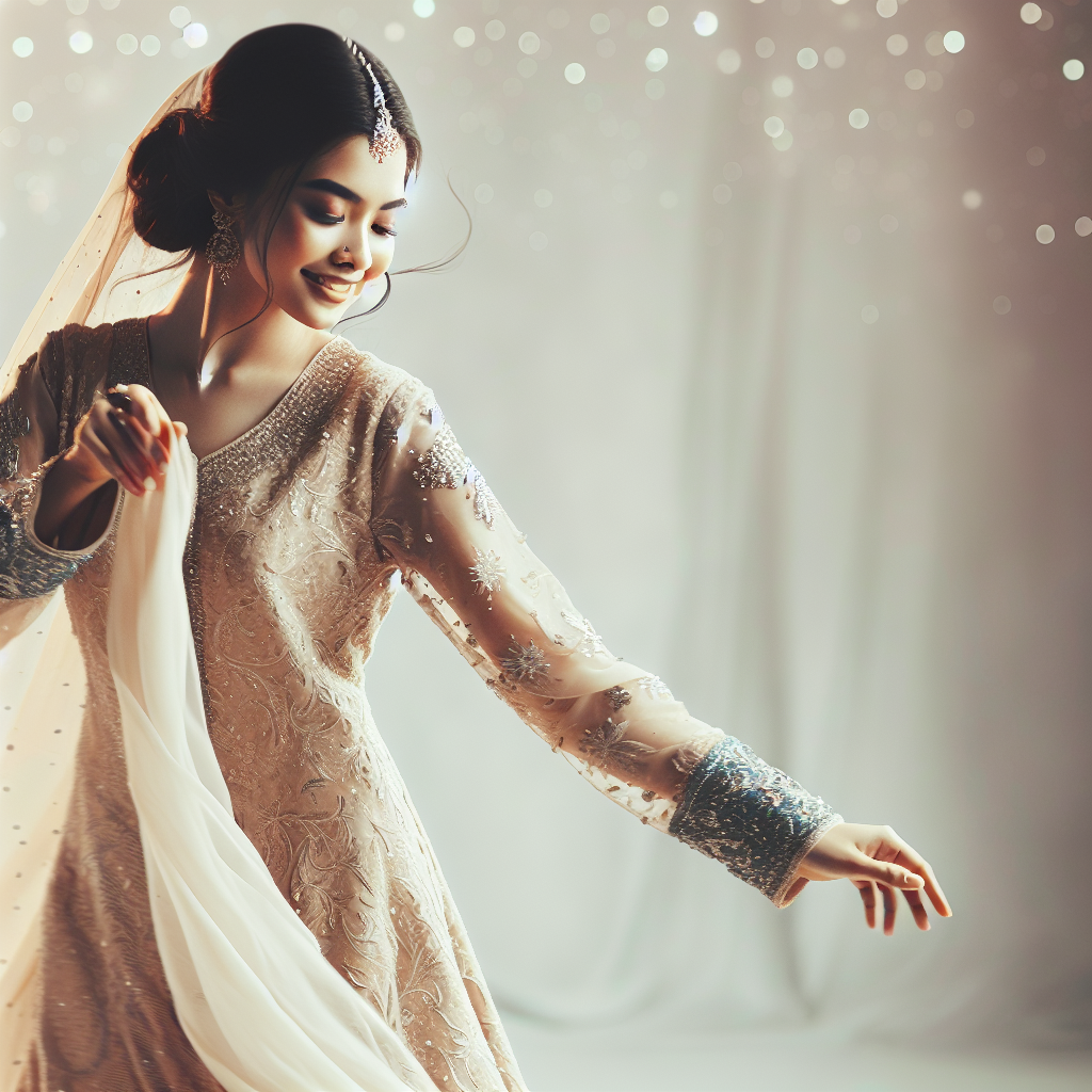 Une mariée dansant joyeusement dans une robe confortable, se sentant libre de ses mouvements.