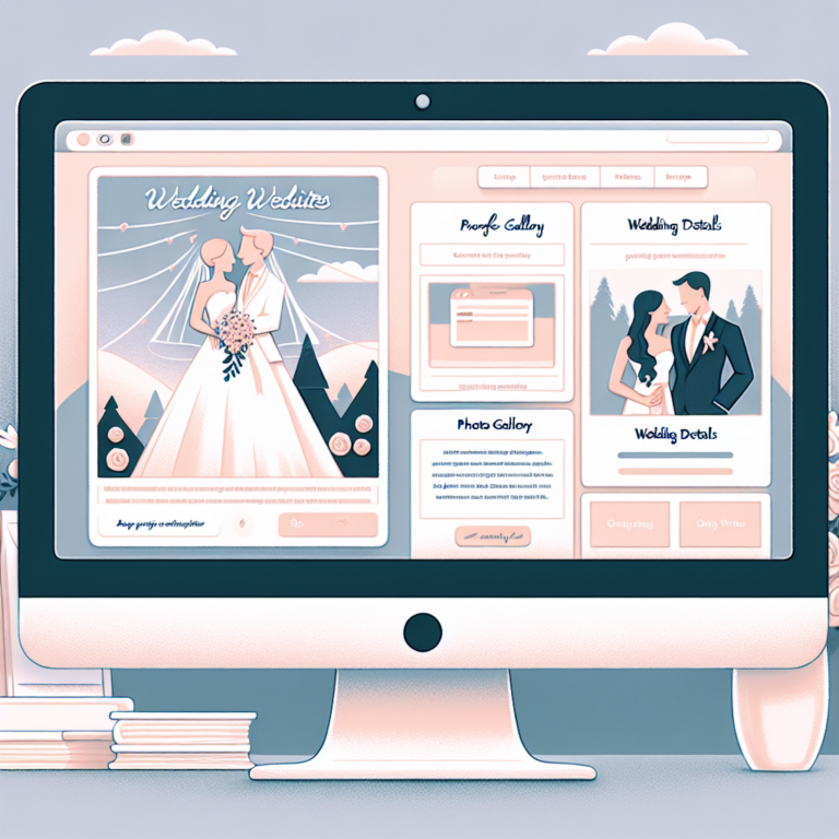 Capture d'écran d'un site WordPress de mariage magnifiquement conçu